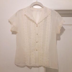Jami Vintage Blouse, Cream